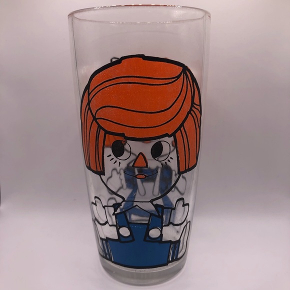 Vintage Raggedy Ann And Andy Drinking Glass Mary Jane - Picture 2 of 4